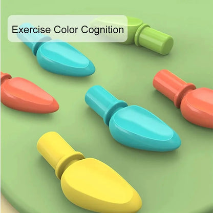 Hedgehog Montessori Toys Baby Concentration Training Early Education Toys Fine Motor and Sensory Toys Spelling Little Hedgehog