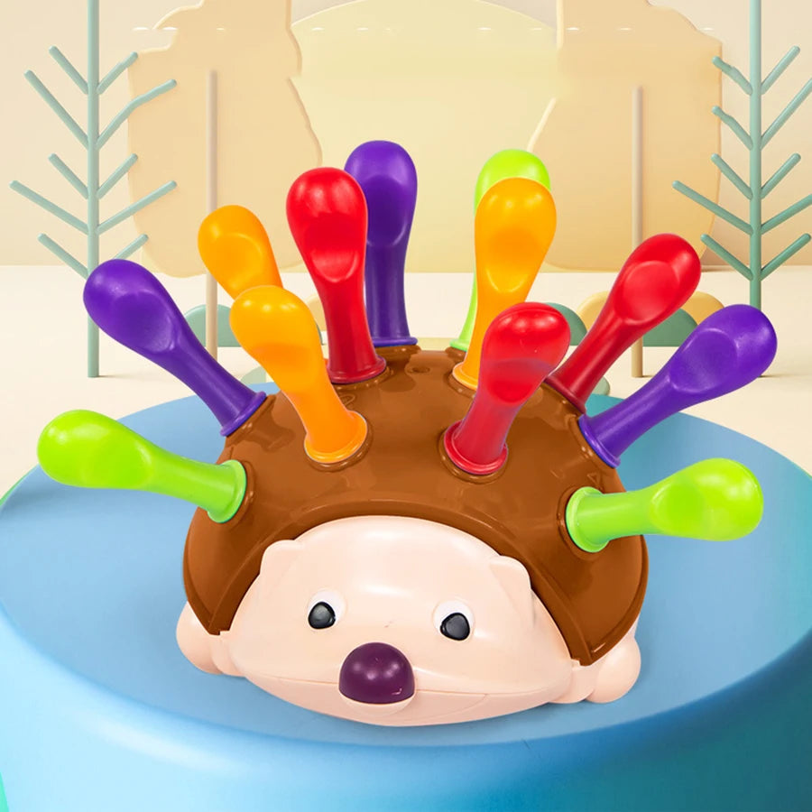 Hedgehog Montessori Toys Baby Concentration Training Early Education Toys Fine Motor and Sensory Toys Spelling Little Hedgehog