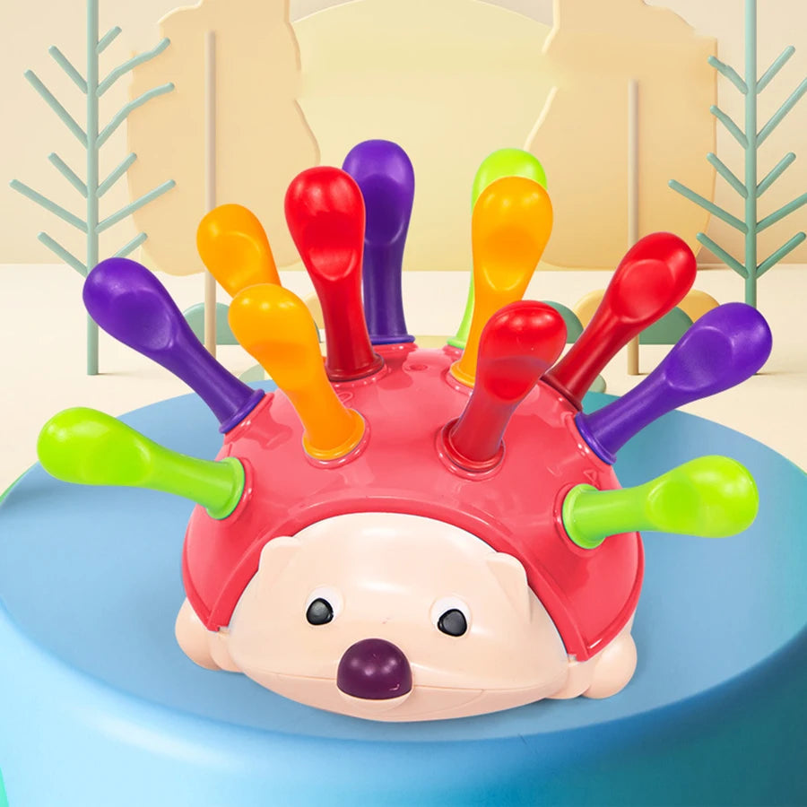 Hedgehog Montessori Toys Baby Concentration Training Early Education Toys Fine Motor and Sensory Toys Spelling Little Hedgehog