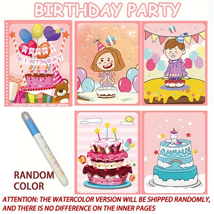 Magical Book Water Drawing Montessori Toys Reusable Coloring Book Magic Water Drawing Book Sensory Early Education for Children