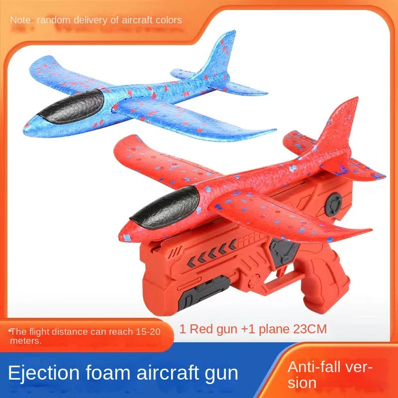 Children's Ejection Aircraft Toys Foam Aircraft Glider Parent-child Outdoor Games Toys Children's Gifts Foam Shooting Flying Toy