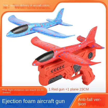 Children's Ejection Aircraft Toys Foam Aircraft Glider Parent-child Outdoor Games Toys Children's Gifts Foam Shooting Flying Toy