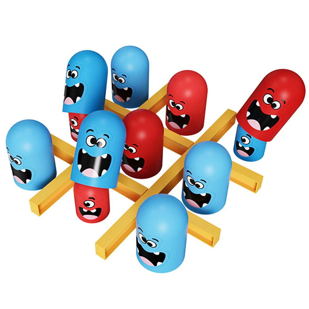 Funny Table Board Games Tic Tac Toe Intellectual Big Eating Small Chess Interactive Multiplayer Party Games Toys for Kids Adult