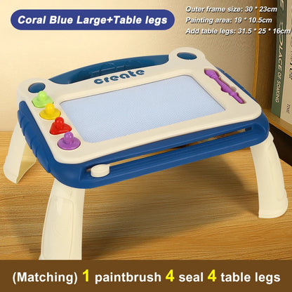 Children's Magnetic Color Drawing Board Writing Board Baby Drawing Board Male and Female Toy Graffiti Board Art Stand