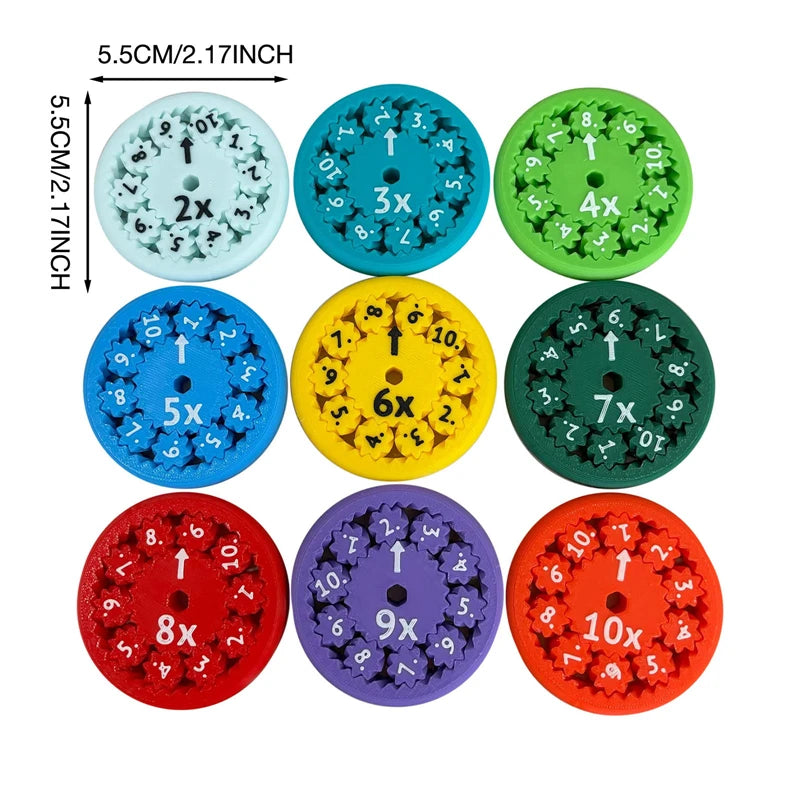 New MATH FIDGET SPINNERS 9-piece Set Of Mathematical Fidget Spinner Teaching Enlightenment Toys