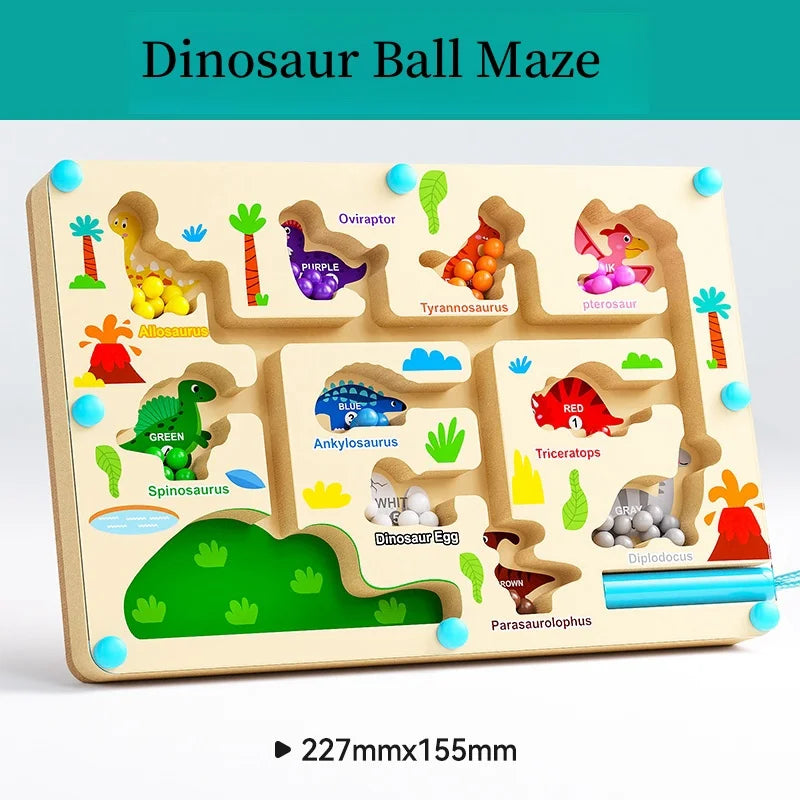 Magnetic digital bead magnetic maze toy for children's puzzle practice, attention and concentration training game for ages 2-6