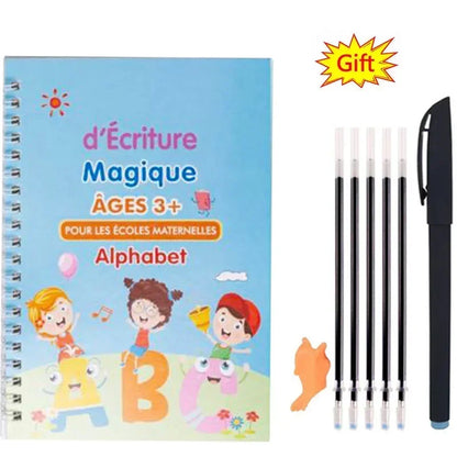 French Magic Practice Copybook Magic Book That Can Be Reused Learn Alphanumeric Drawing Math Writing Children Calligraphy