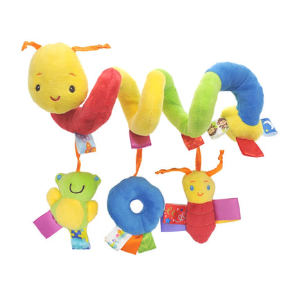 Car Seat Toys Infant Color Elephant Stroller Stretch Spiral Activity Baby Hanging Toys for Crib Mobile Newborn Sensory Toy Gifts