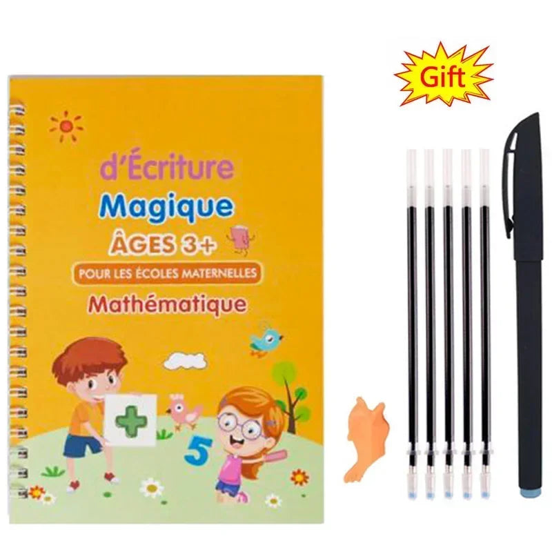French Magic Practice Copybook Magic Book That Can Be Reused Learn Alphanumeric Drawing Math Writing Children Calligraphy