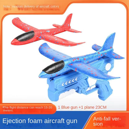 Children's Ejection Aircraft Toys Foam Aircraft Glider Parent-child Outdoor Games Toys Children's Gifts Foam Shooting Flying Toy