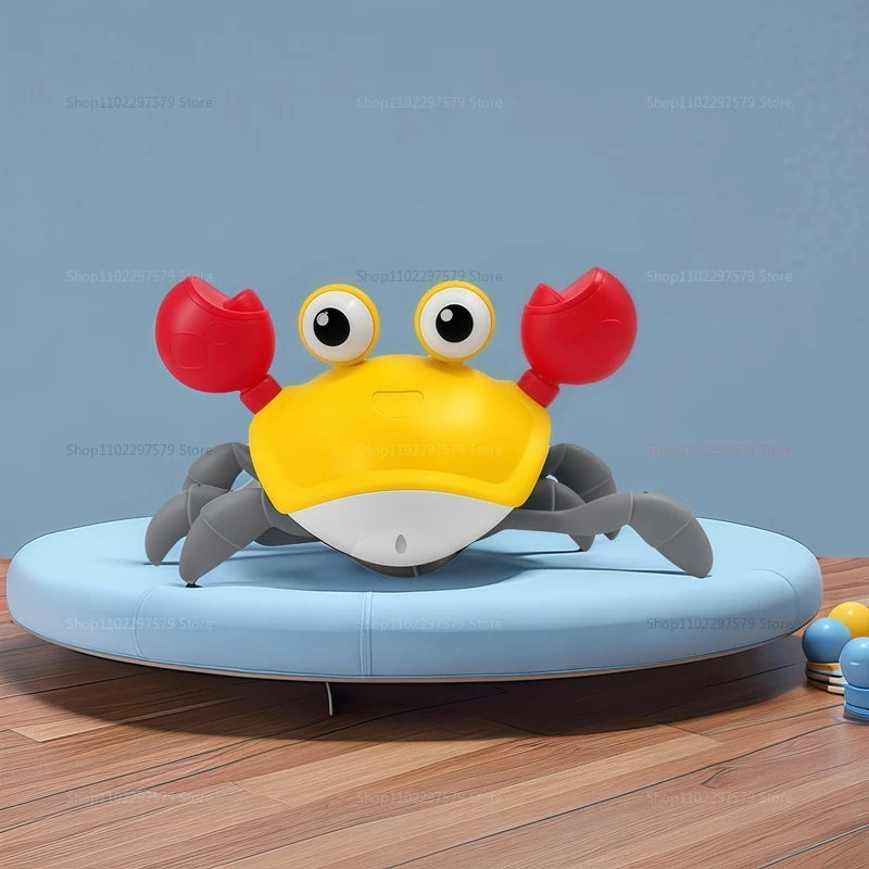Kids Induction Escape Crab Octopus Crawling Toy Toddlers Electronic Musical Pet Avoid Obstacles Fun Party Interactive Baby Toys
