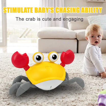 Kids Induction Escape Crab Octopus Crawling Toy Toddlers Electronic Musical Pet Avoid Obstacles Fun Party Interactive Baby Toys