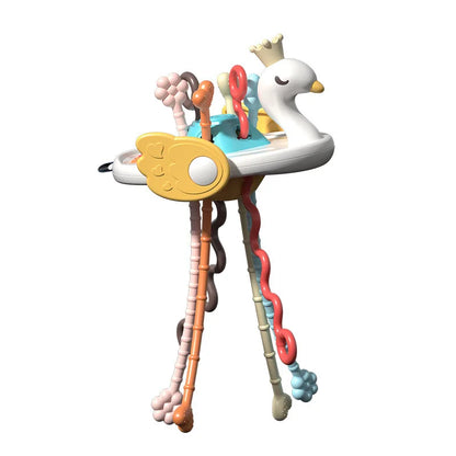 Montessori Pull String Sensory Toys Baby 6 12 Months Silicone Develop Teething Activity Toys For Baby 1-3Y Educational Toys