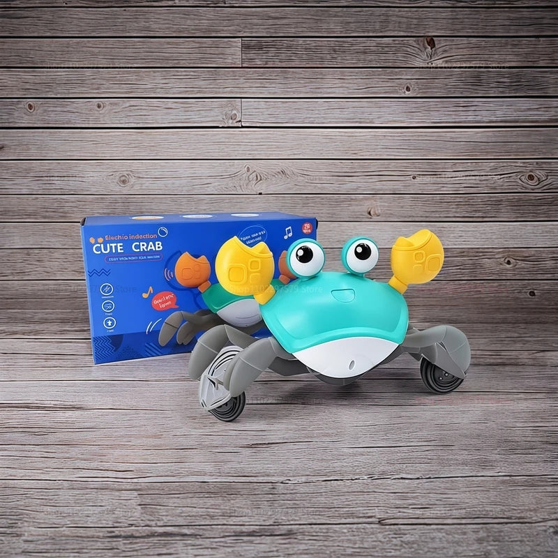 Kids Induction Escape Crab Octopus Crawling Toy Toddlers Electronic Musical Pet Avoid Obstacles Fun Party Interactive Baby Toys