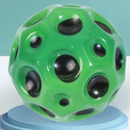 Puppy High Resilience Hole Ball Soft Bouncy Ball Anti-fall Moon Shape Porous Bouncy Ball Outdoor Sport Ergonomic Squeeze Toys