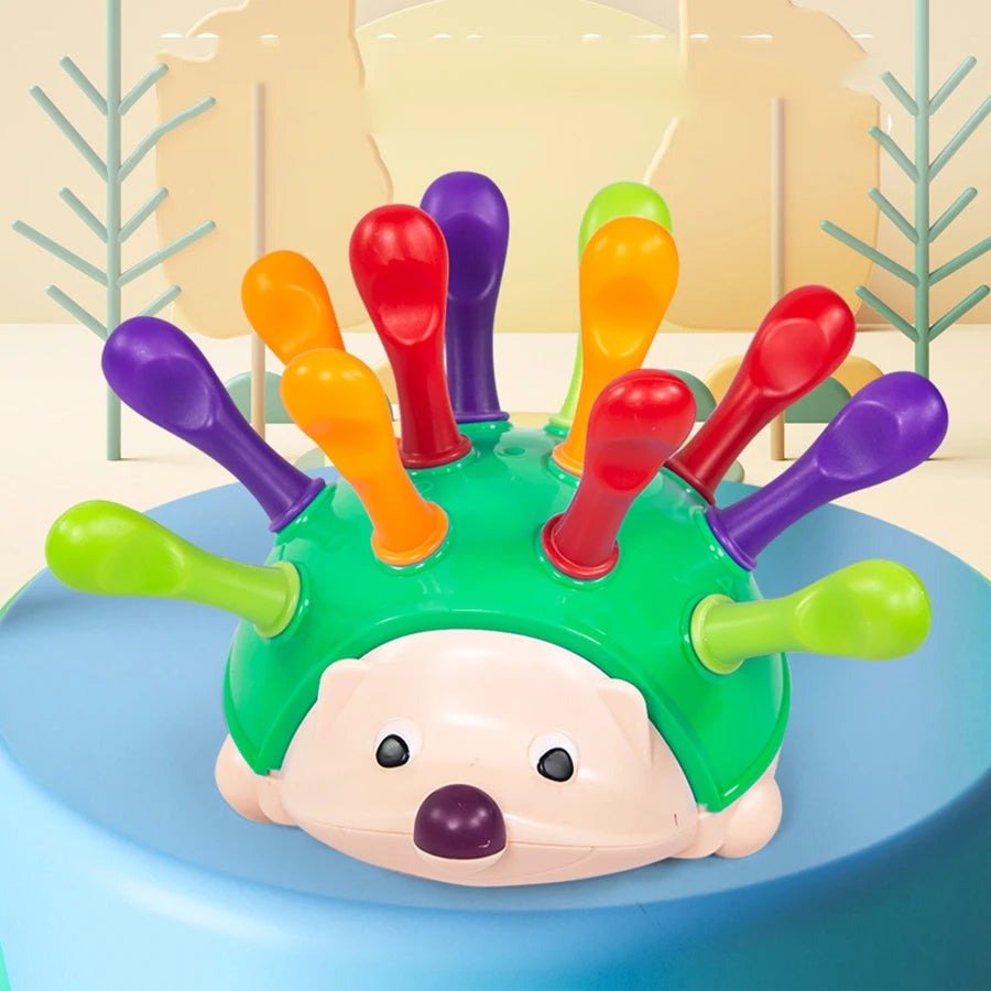 Hedgehog Montessori Toys Baby Concentration Training Early Education Toys Fine Motor and Sensory Toys Spelling Little Hedgehog