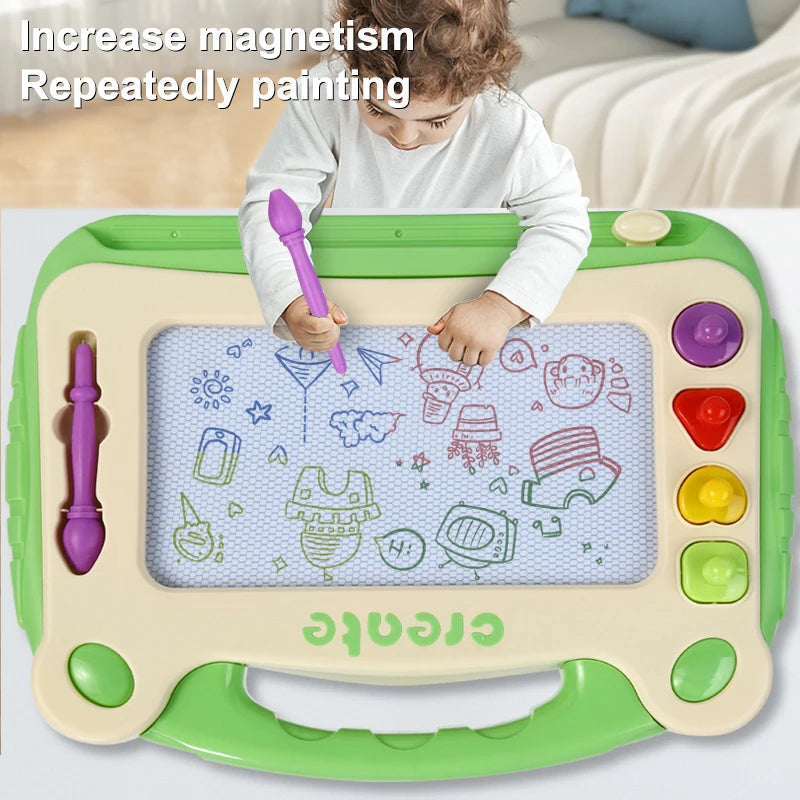 Children's Magnetic Color Drawing Board Writing Board Baby Drawing Board Male and Female Toy Graffiti Board Art Stand