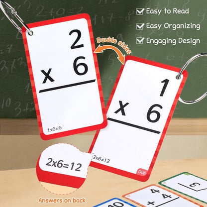 Math Fidget Toy, Math Game with Addition,Subtraction,Multiplication,Division Flash Cards or Time Table(Using age: 3+)
